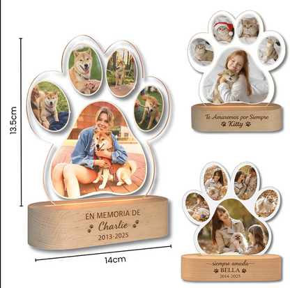 Lámpara Huella de Mascota Personalizada